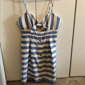 Cut out striped dress